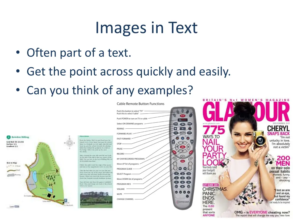 images in text