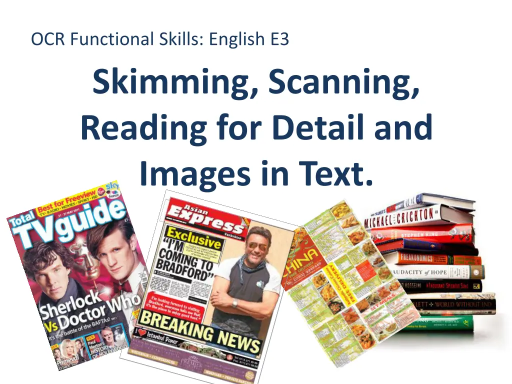 ocr functional skills english e3 skimming