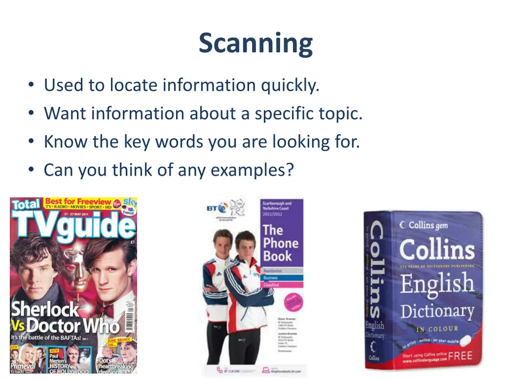 scanning