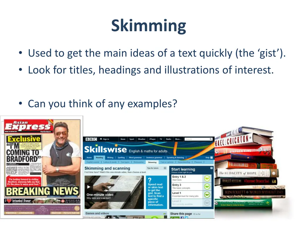 skimming