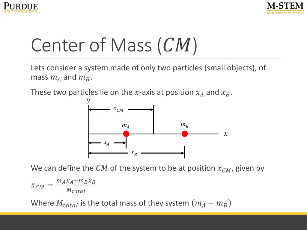 center of mass