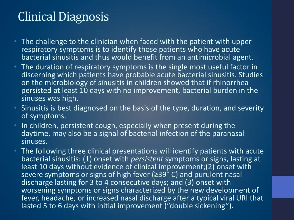 clinical diagnosis
