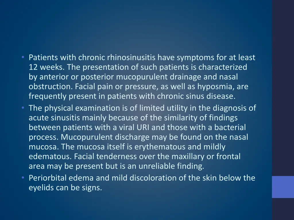 patients with chronic rhinosinusitis have