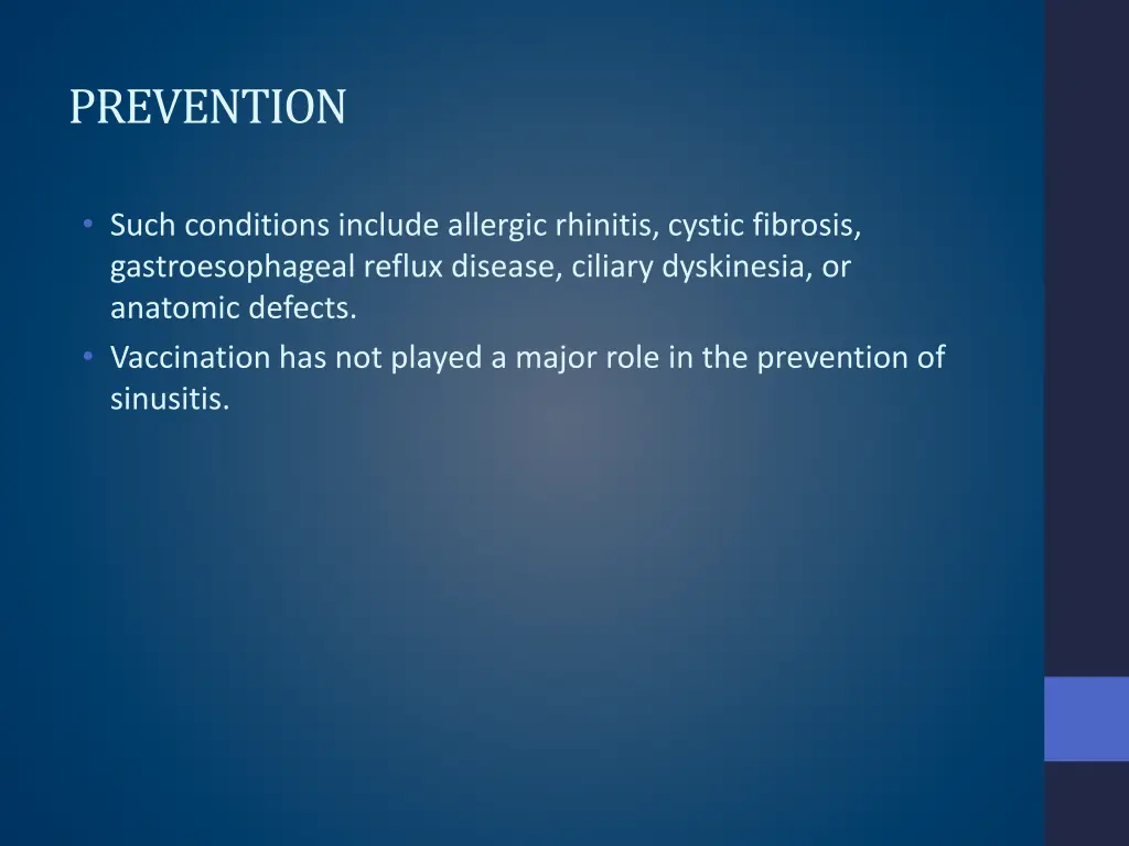 prevention
