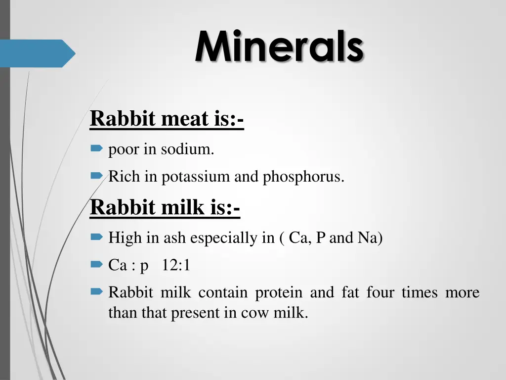 minerals