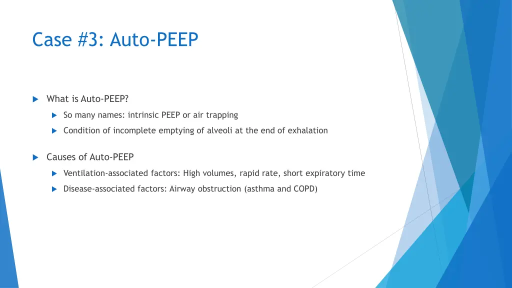 case 3 auto peep