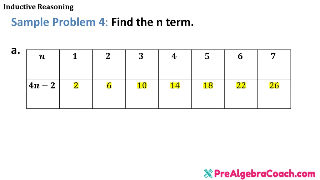 inductive reasoning sample problem 4 find 1