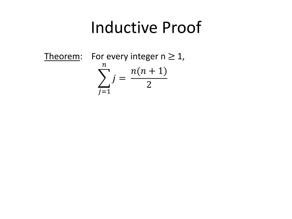 inductive proof