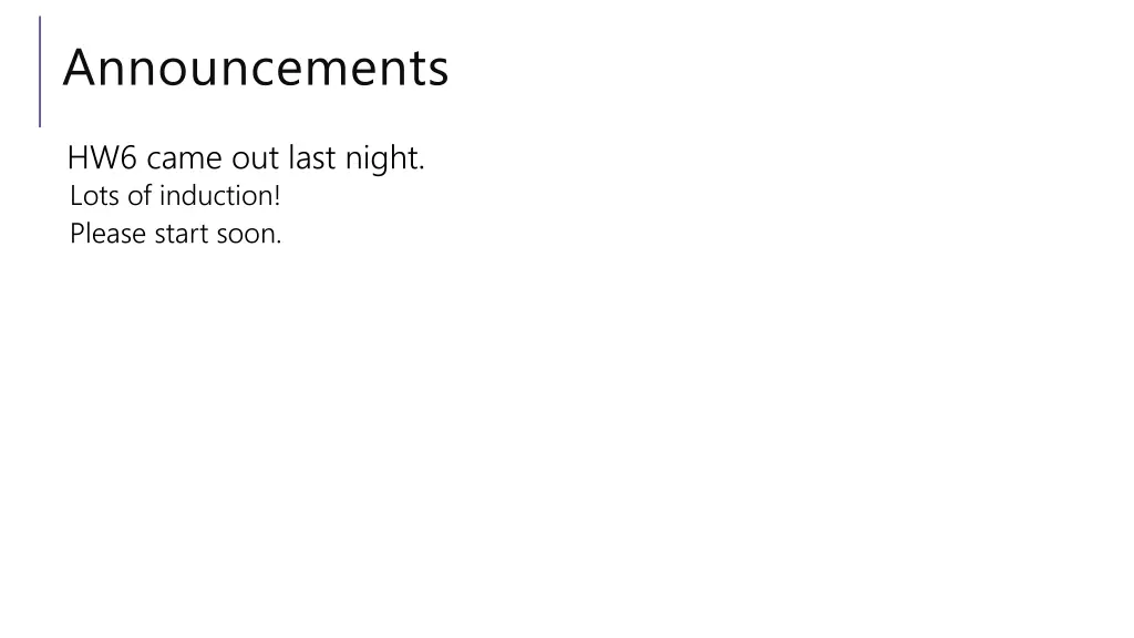 announcements
