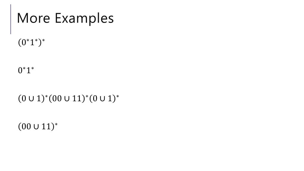 more examples