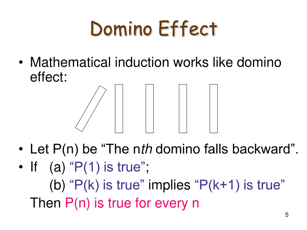 domino effect