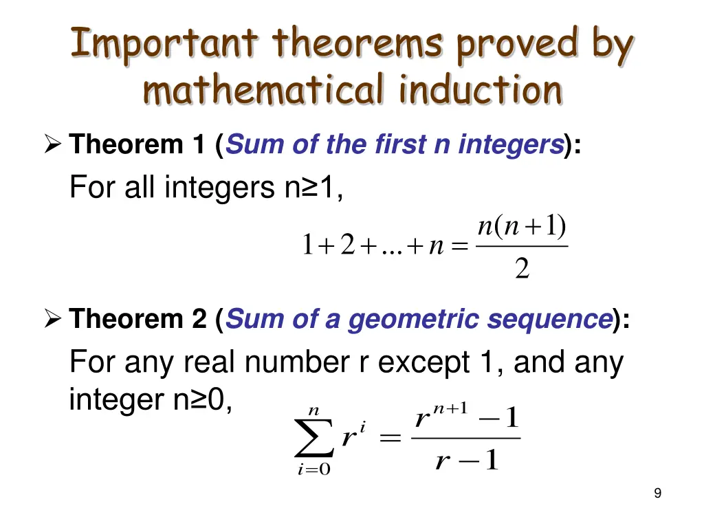 important theorems proved by mathematical