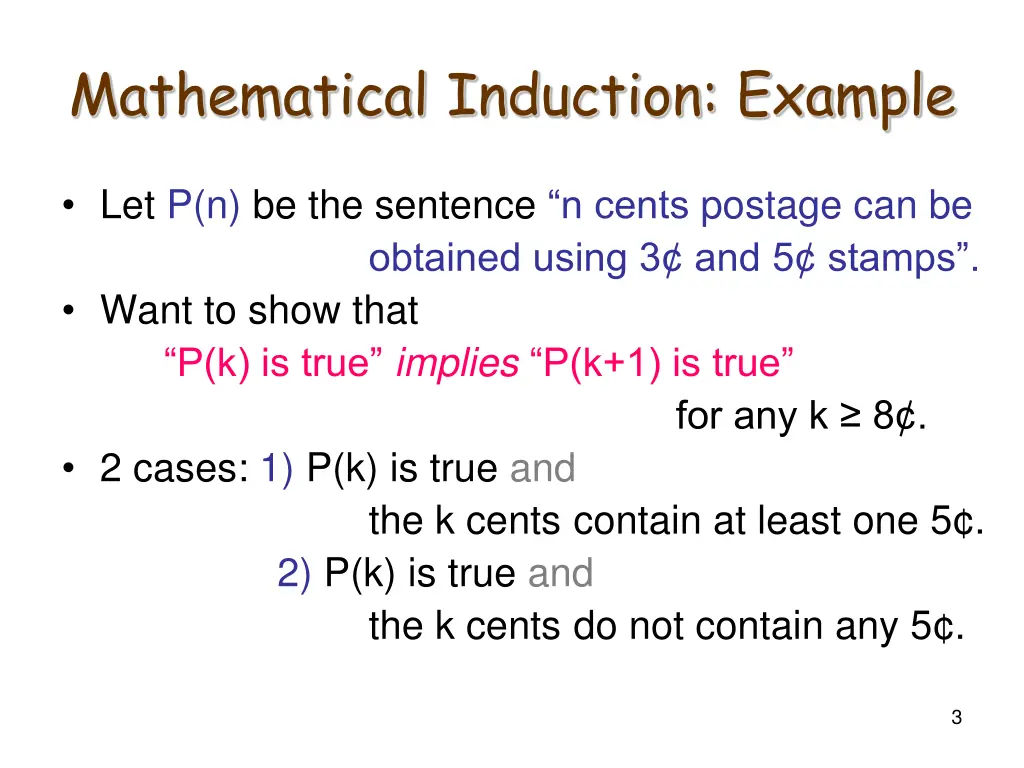 mathematical induction example 1