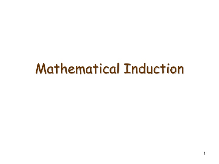 mathematical induction
