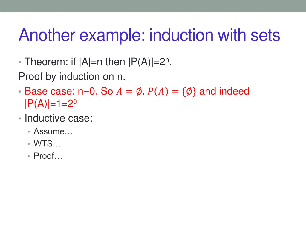 another example induction with sets 2