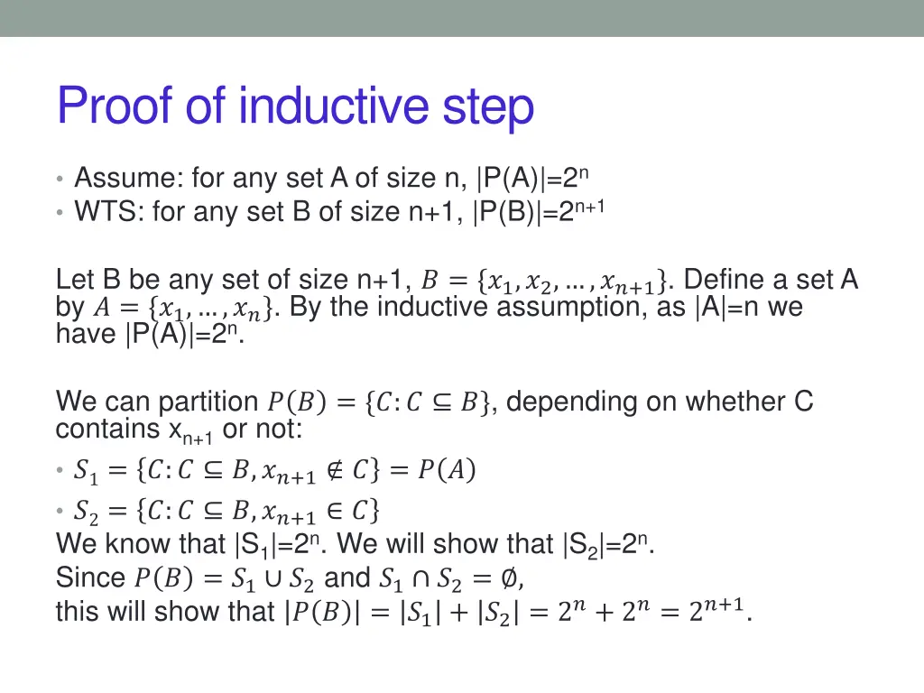 proof of inductive step 1