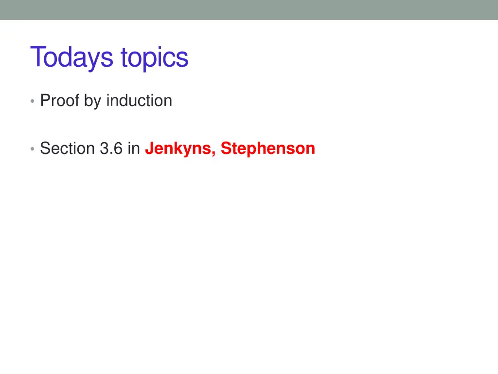 todays topics