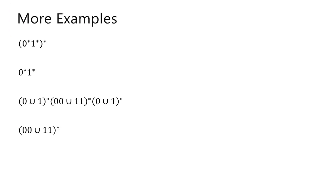 more examples