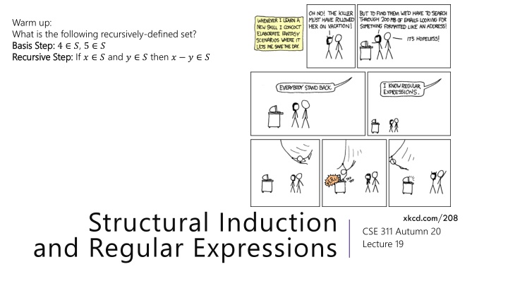 warm up what is the following recursively defined