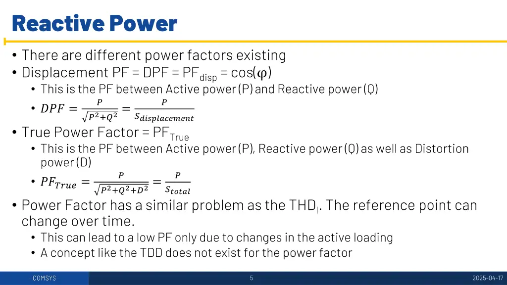 reactive power 3