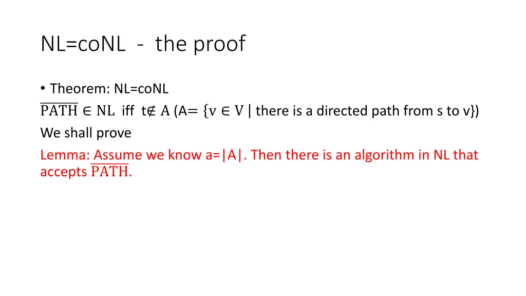 nl conl the proof 1