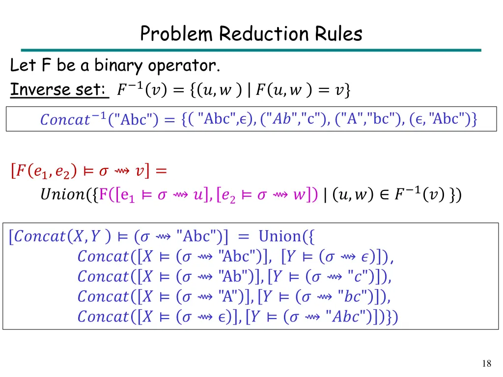 problem reduction rules 3