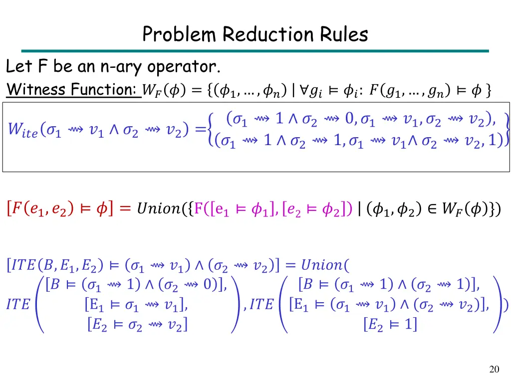 problem reduction rules 5
