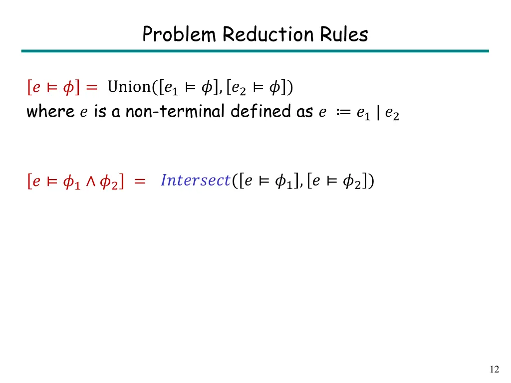 problem reduction rules