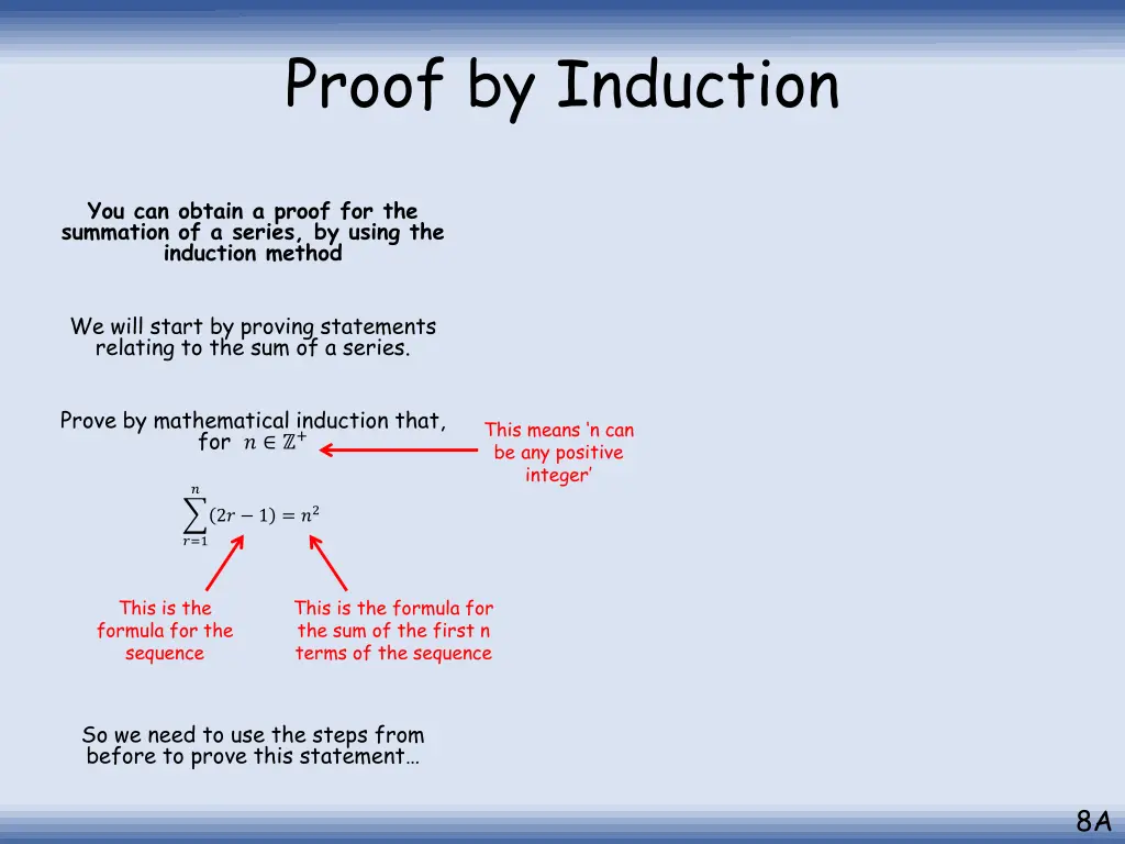 proof by induction 1