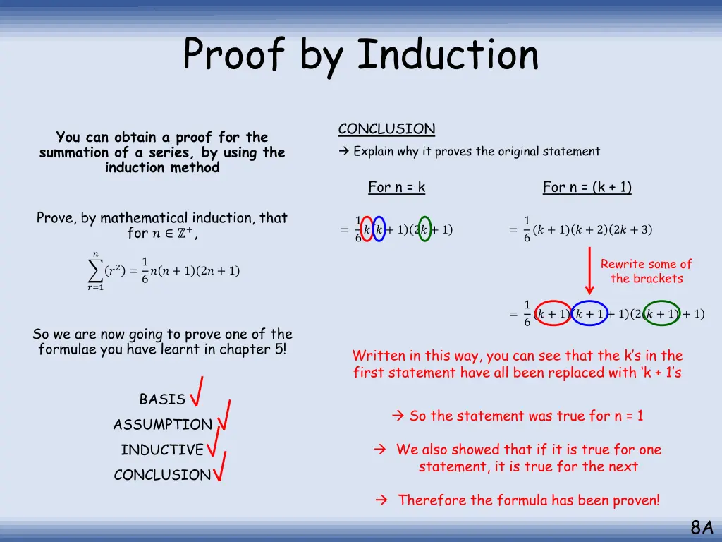 proof by induction 10