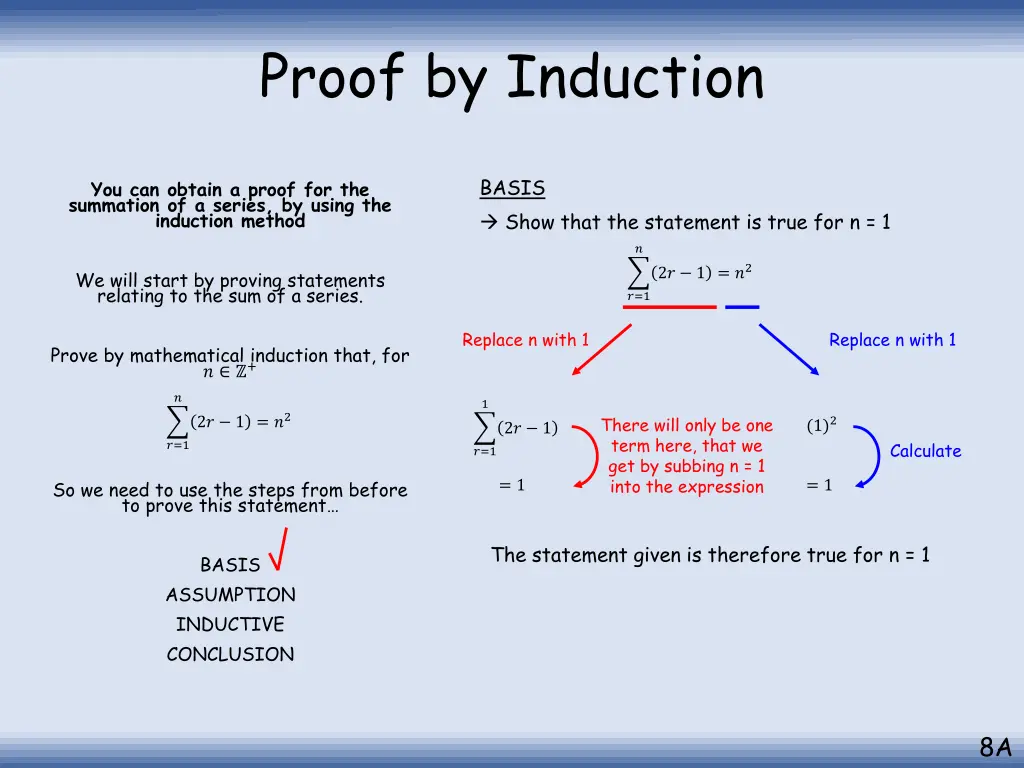 proof by induction 2