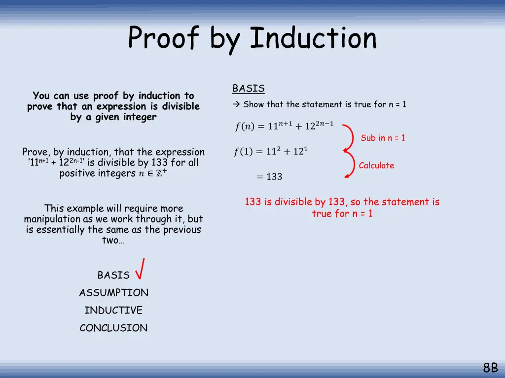 proof by induction 22