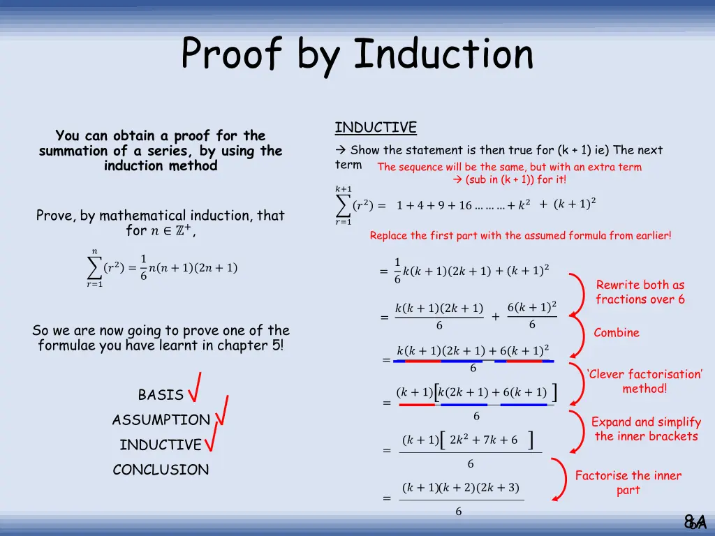proof by induction 9