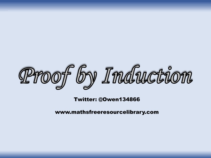 proof by induction proof by induction