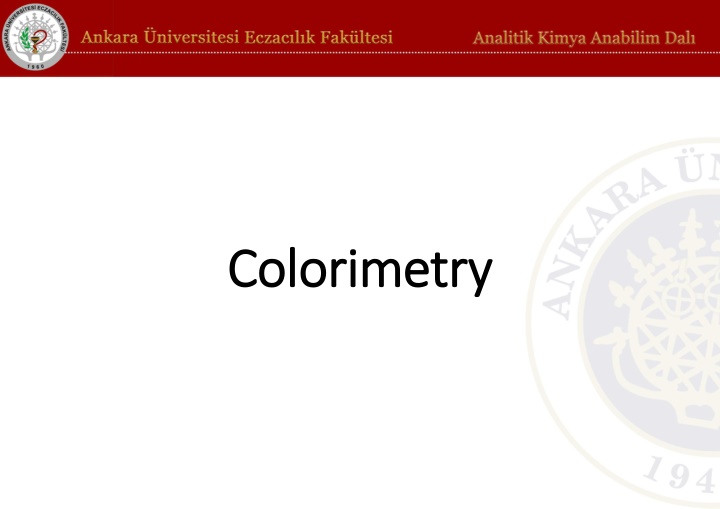 colorimetry colorimetry
