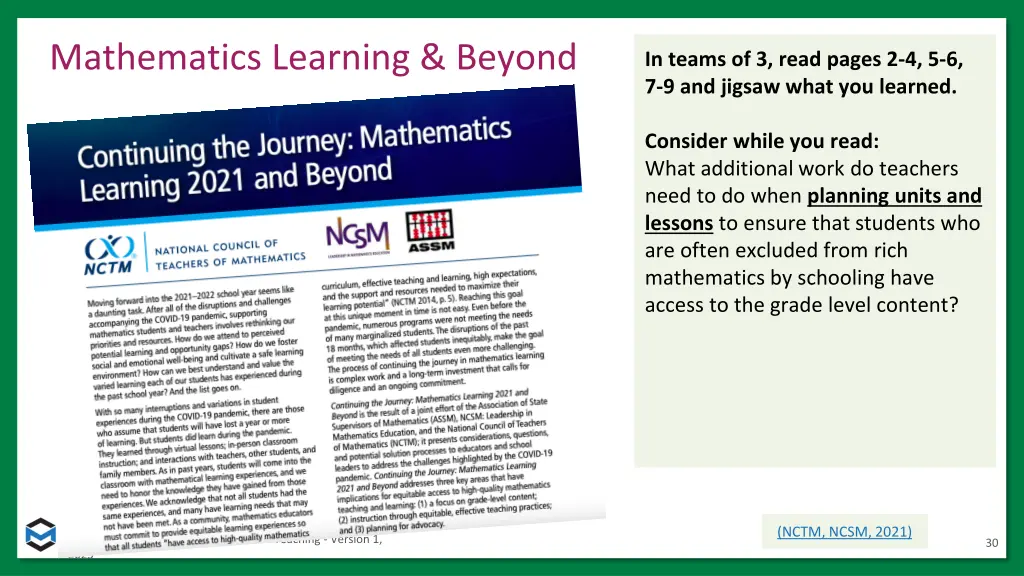 mathematics learning beyond