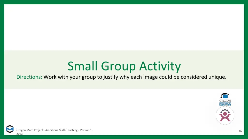 small group activity directions work with your