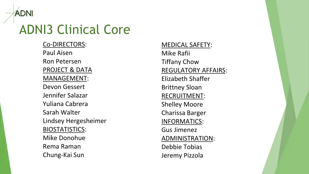 adni3 clinical core
