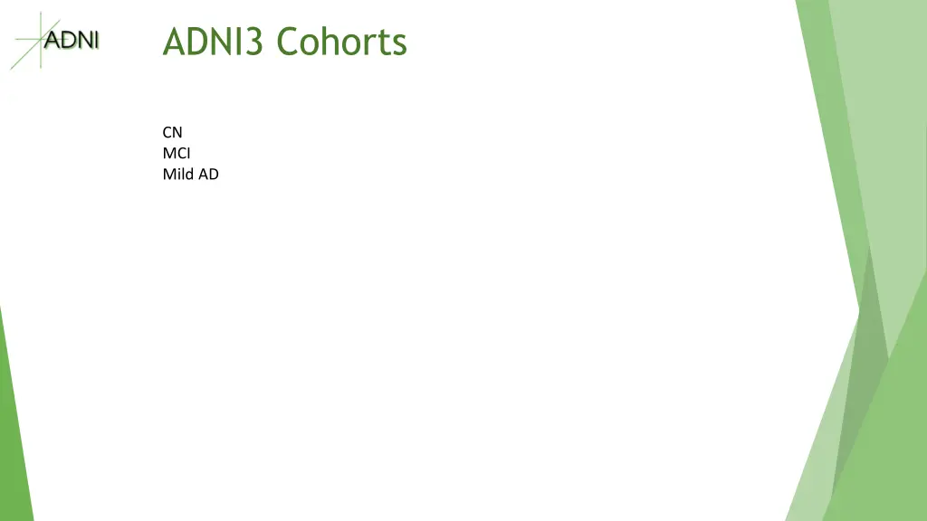 adni3 cohorts
