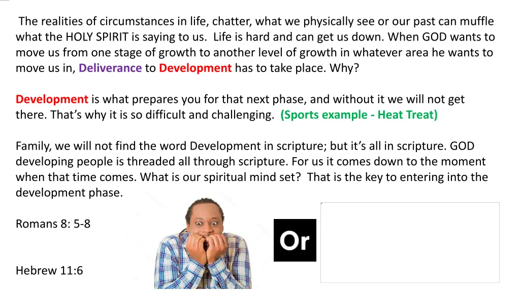 the realities of circumstances in life chatter