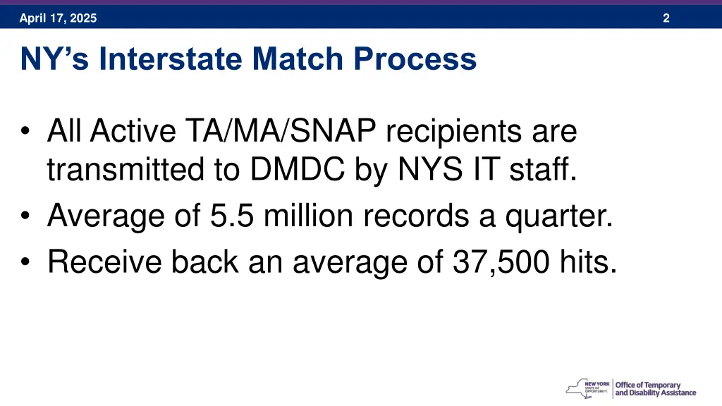 april 17 2025 ny s interstate match process