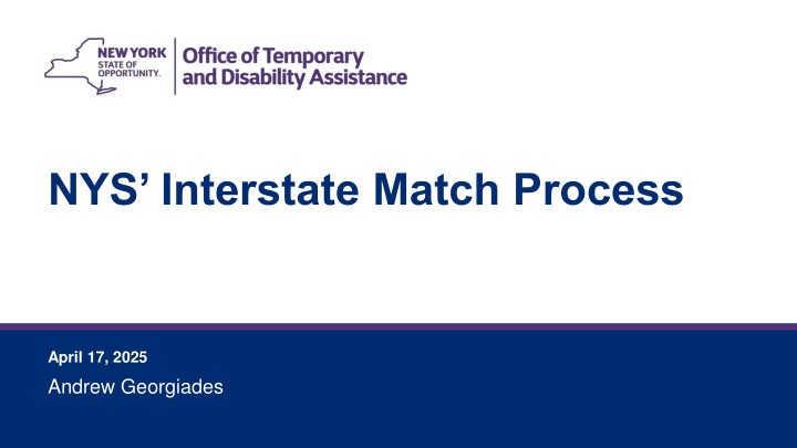 nys interstate match process