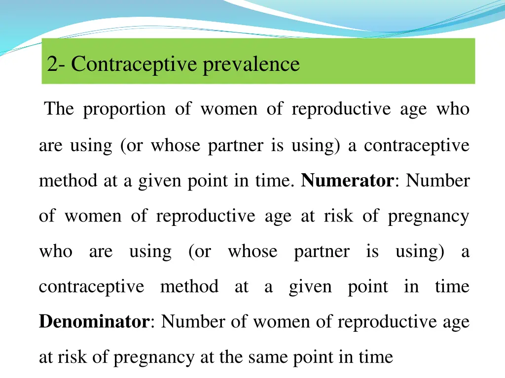 2 contraceptive prevalence