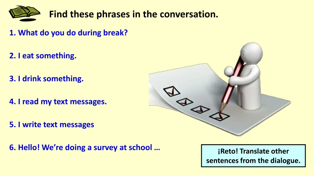 find these phrases in the conversation