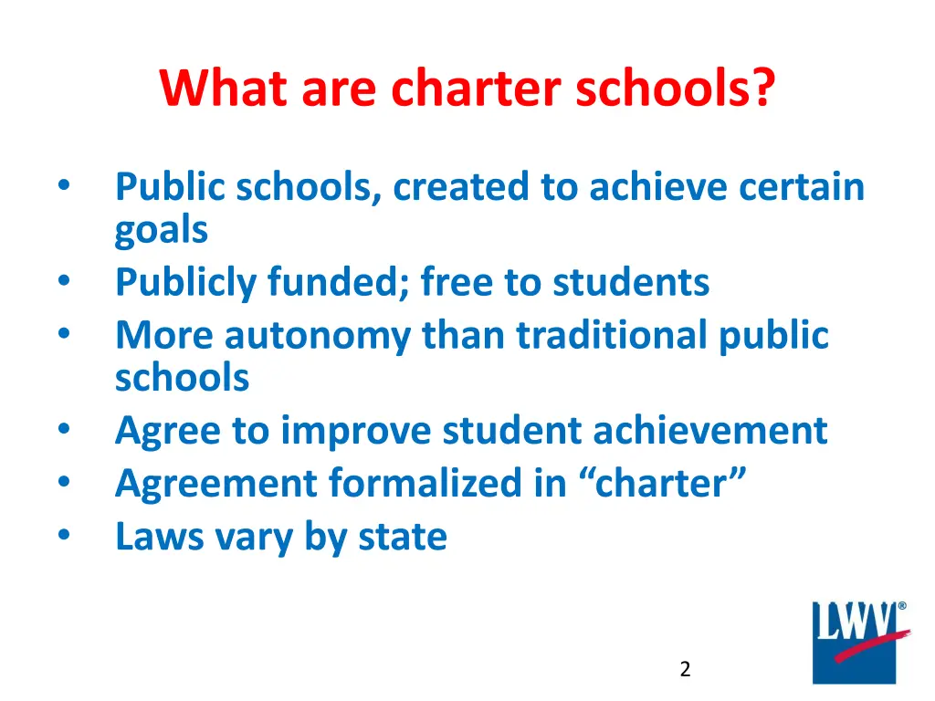 what are charter schools