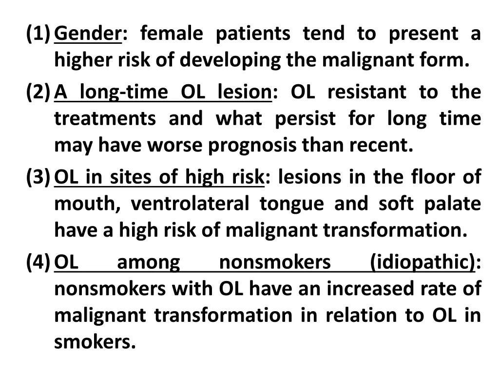 1 gender female patients tend to present a higher