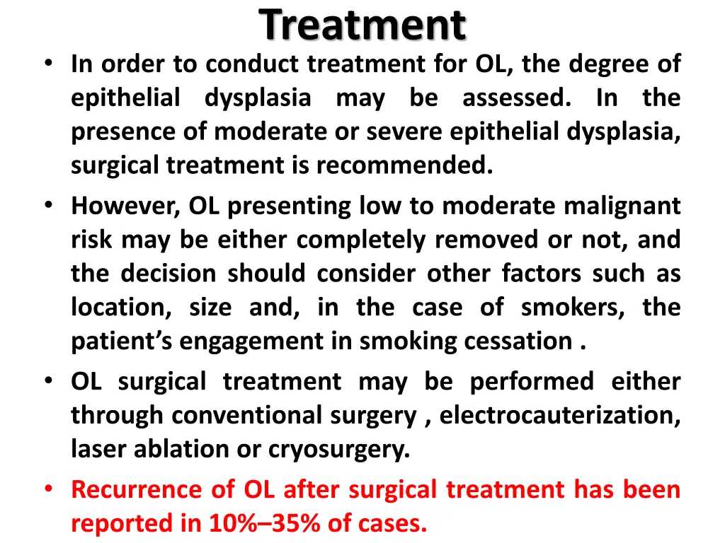 treatment