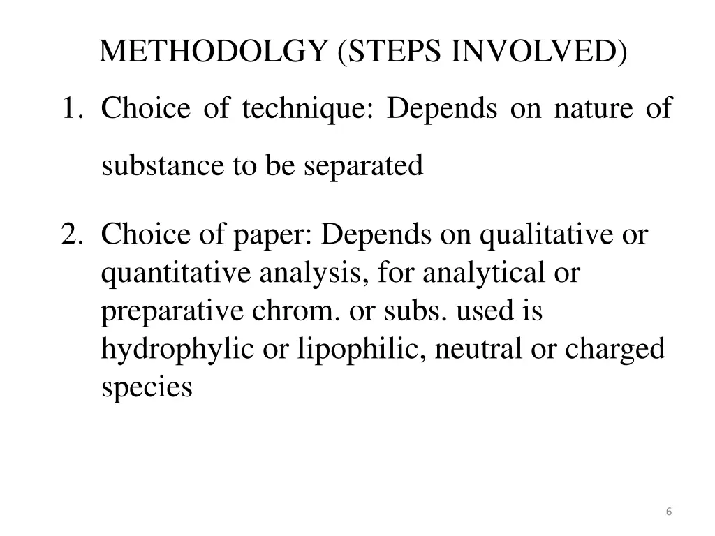 methodolgy steps involved