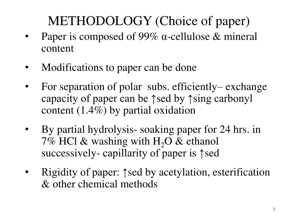 methodology choice of paper paper is composed
