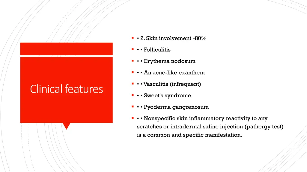 2 skin involvement 80